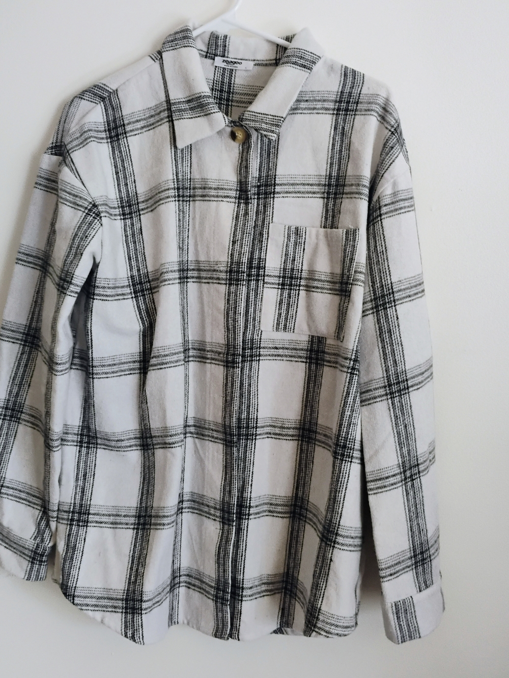 Zeagoo Plaid Button Down Women's Shirt